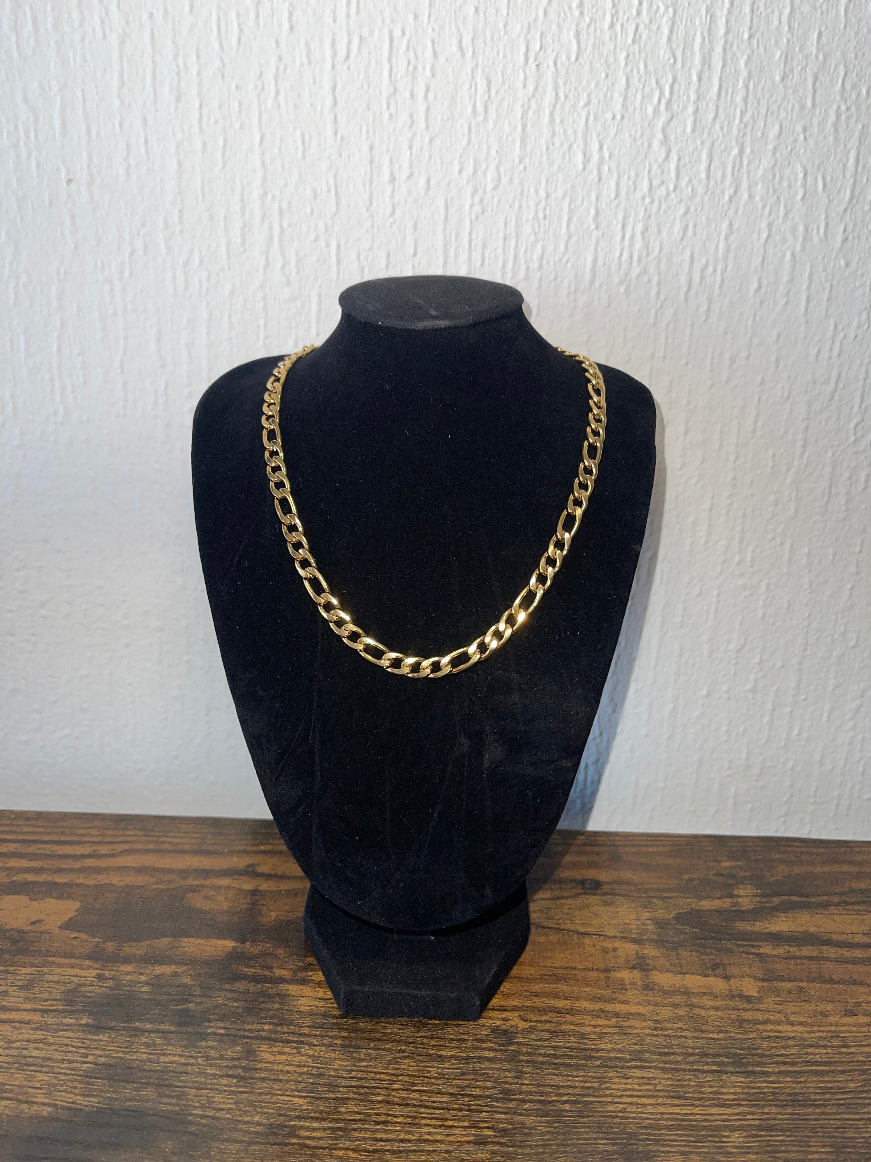 CLYDE 18K Gold Figaro Necklace